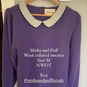 Misha and Puff wool collared sweater